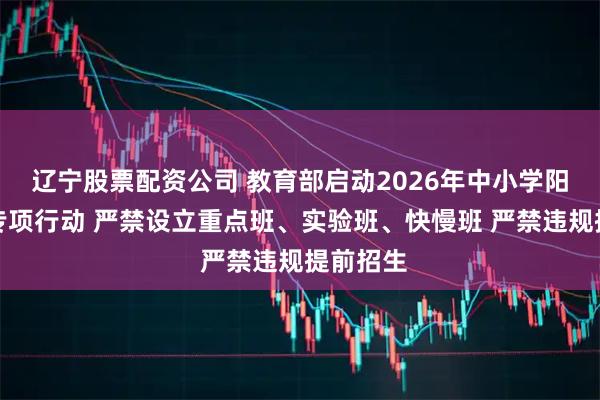 辽宁股票配资公司 教育部启动2026年中小学阳光招生专项行动 严禁设立重点班、实验班、快慢班 严禁违规提前招生